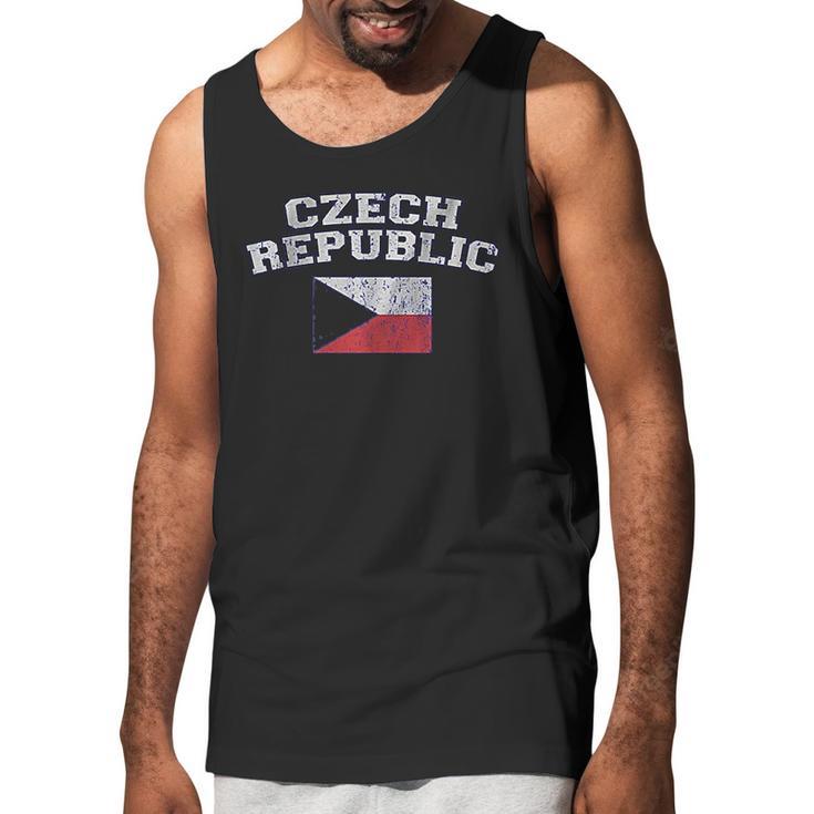 Czech Republic Flag Men Tank Top