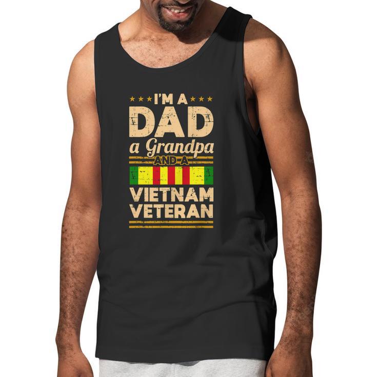 Dad Grandpa Vietnam Veteran Vintage Graphic Design Printed Casual Daily Basic Men Tank Top