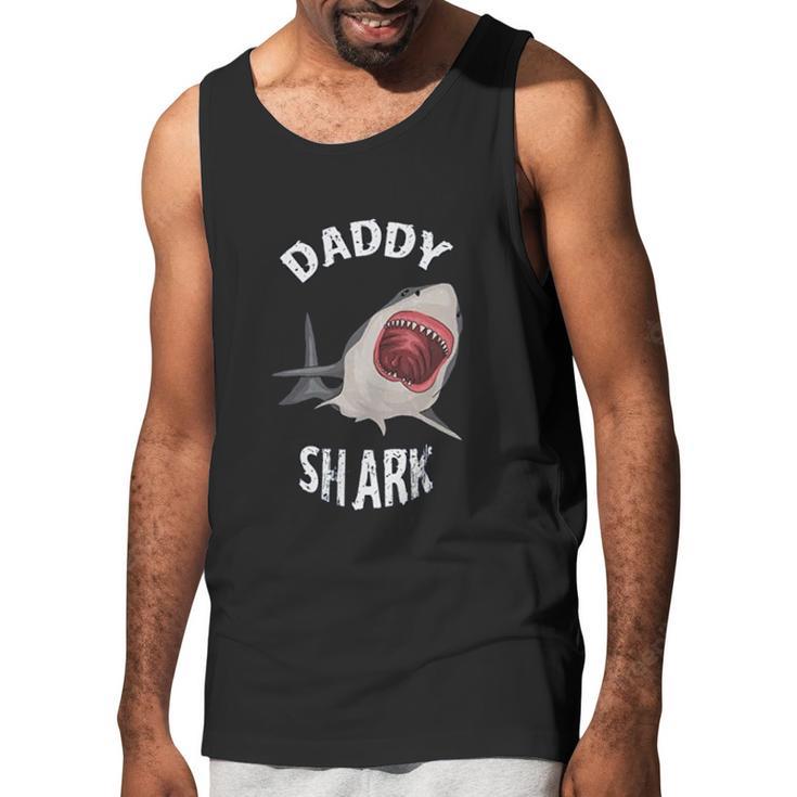 Daddy Shark In Danger Dad Birthday Gifts Men Tank Top