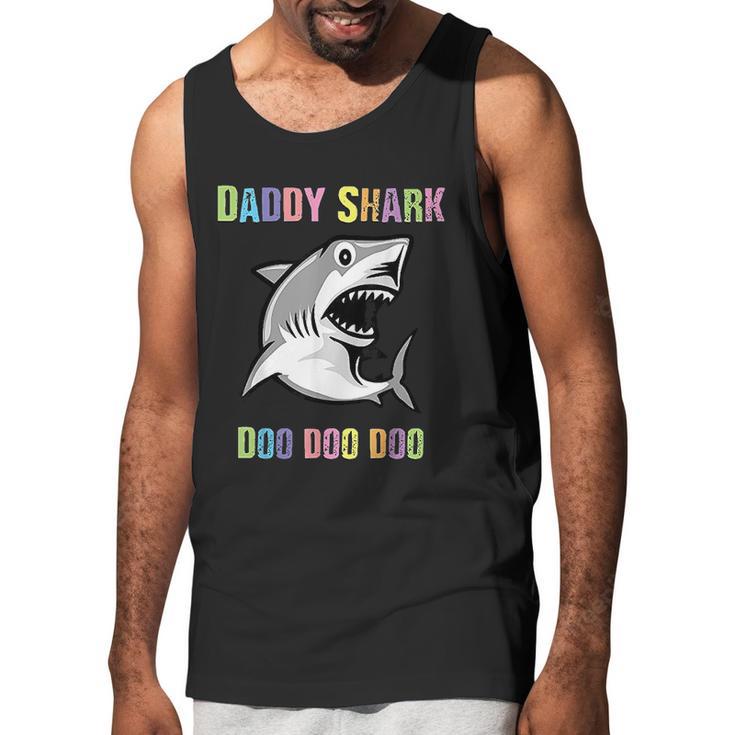 Daddy Shark Doo Doo For Father Day Him Dad Grandpa Men Tank Top