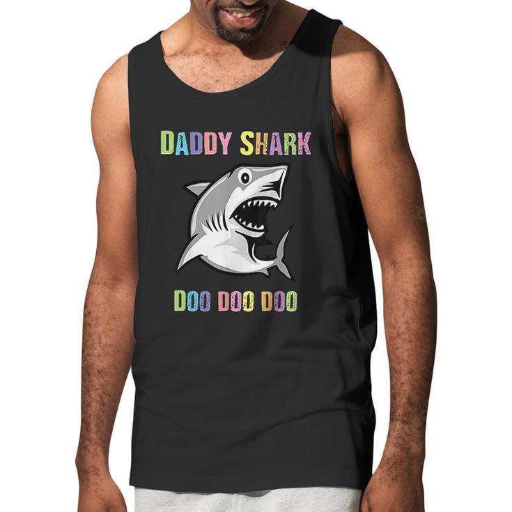 Daddy Shark Doo Doo For Fathers Day Him Dad Grandpa Men Tank Top