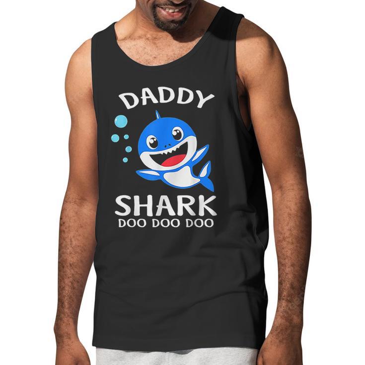 Daddy Shark Doo Doo Funny Fathers Day Gift Men Tank Top