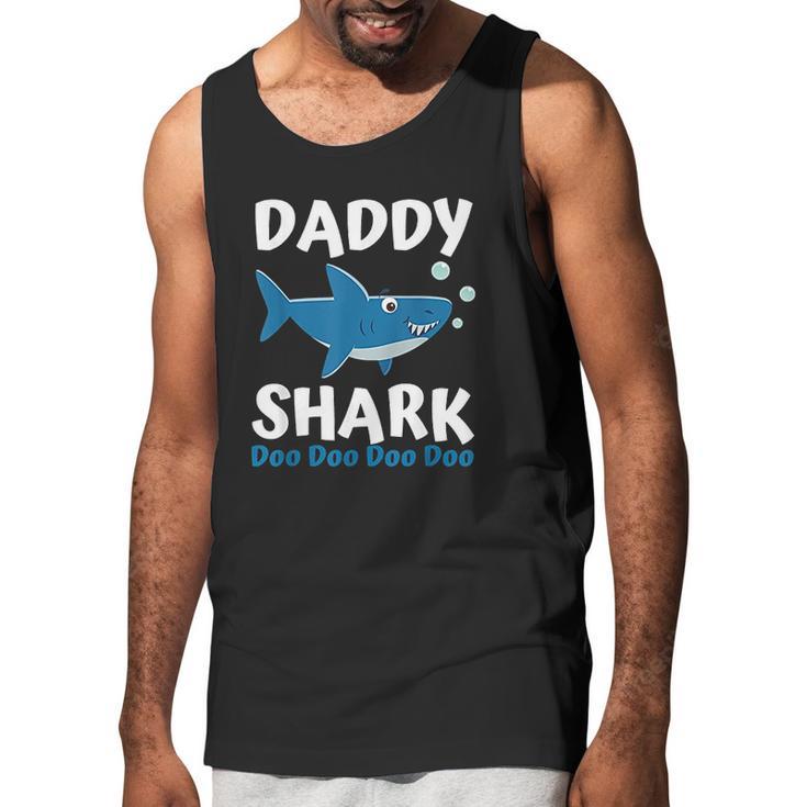 Daddy Shark Doo Doo Matching Family Shark Set Men Tank Top