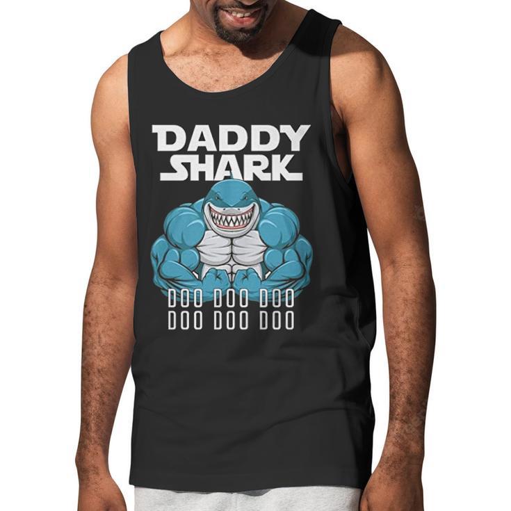 Daddy Shark Funny Cool Dad Men Tank Top