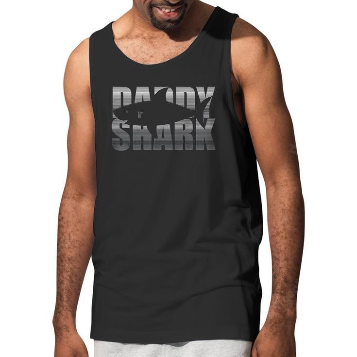 Daddy Shark Funny Fathers Day Gift For Dad Men Tank Top