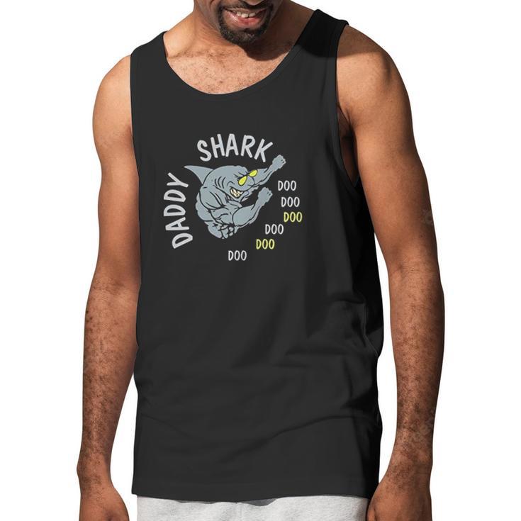 Daddy Shark Gymer Dad Birthday Gifts Men Tank Top