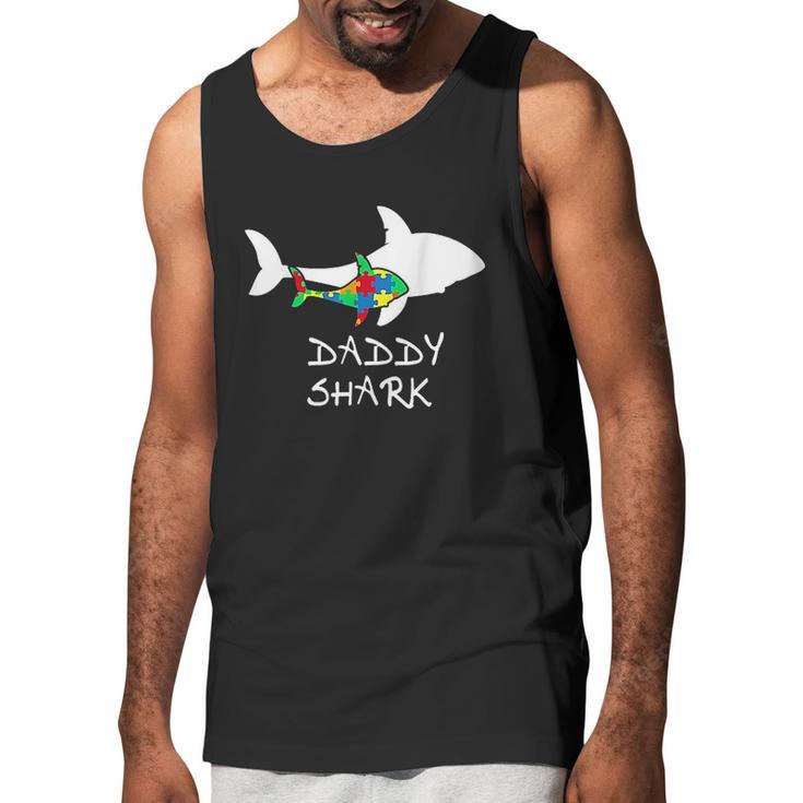 Daddy Shark Puzzle Dad Birthday Gifts Men Tank Top