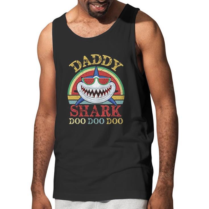 Daddy Shark Vintage Design Men Tank Top