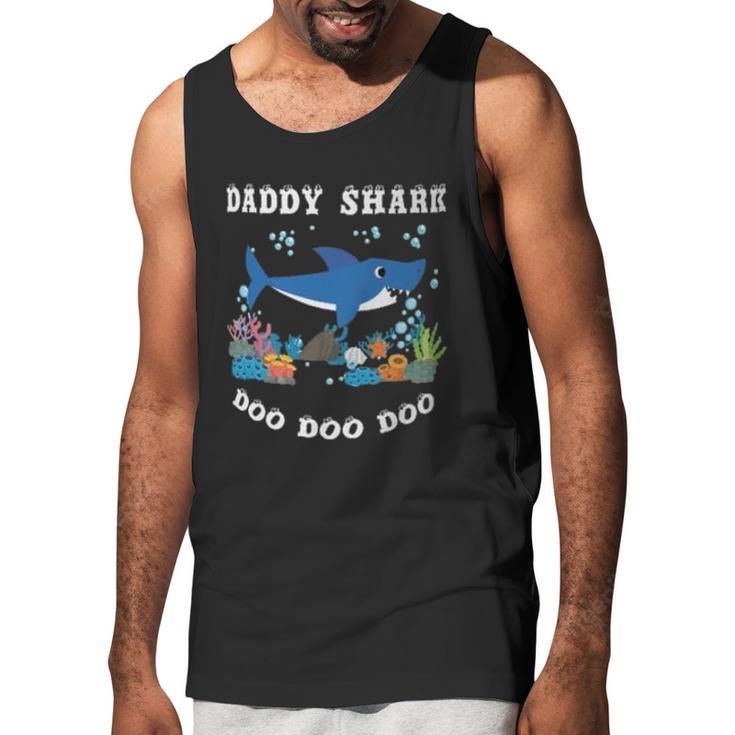 Daddy Shark Under Water Men Tank Top