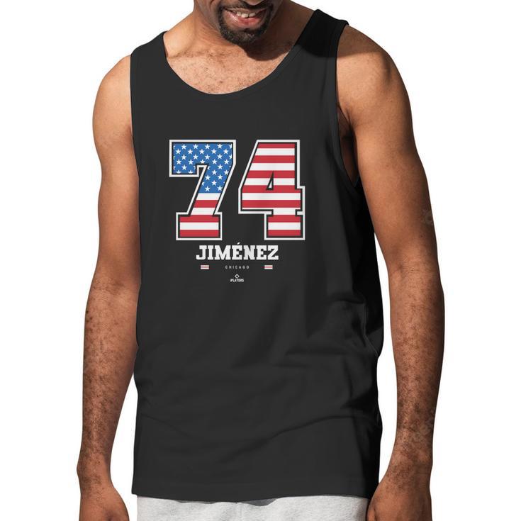 Eloy Jimenez Us Flag Number Men Tank Top