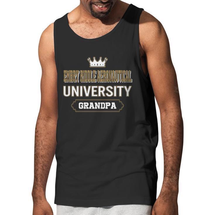 Embry Riddle Aeronautical University Grandpa Great Gift For Grandparents Men Tank Top