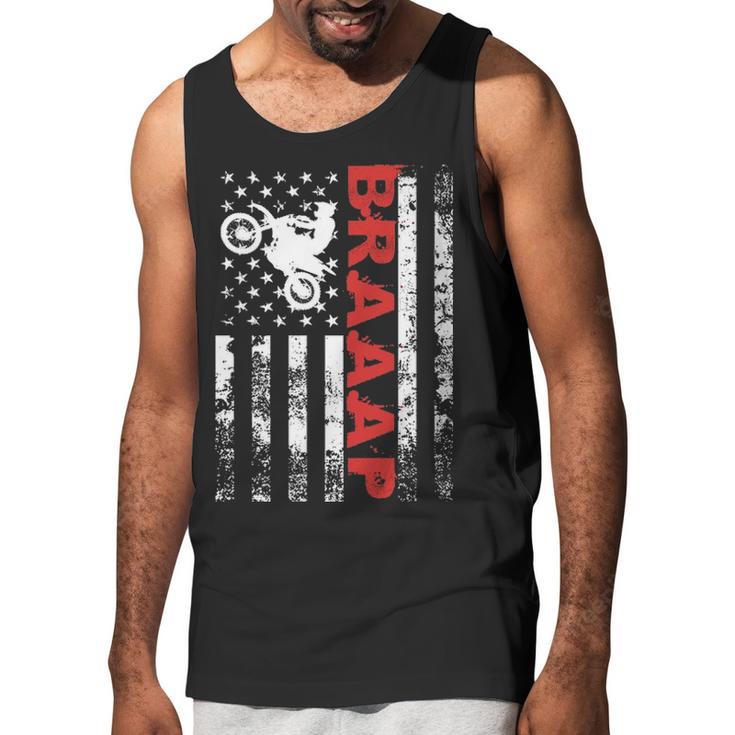 Father S Day Black Braaap Vintage Usa American Flag Men Tank Top