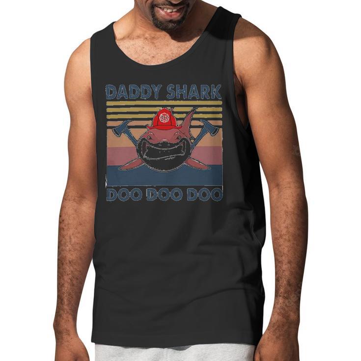 Firefighter Daddy Shark Doo Doo Doo Men Tank Top