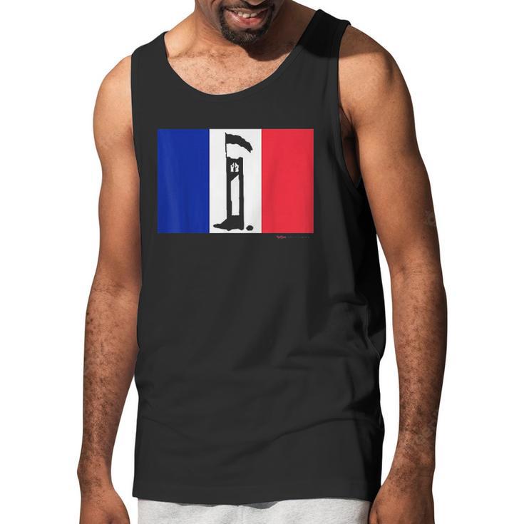 French Flag Guillotine France Paris Bastille Day Men Tank Top