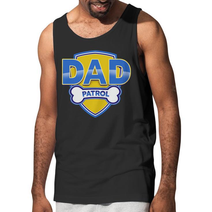 Funny Dad Patrol Dog Dad Men Tank Top