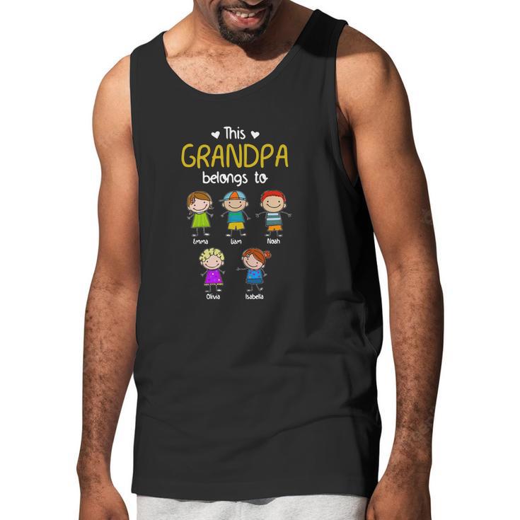 This Grandpa Belong To Emma Liam Noah Shirtc Men Tank Top