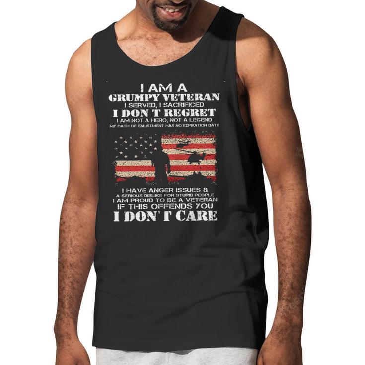 I Am A Grumpy Veteran I Dont Care 2022 New Gift Men Tank Top