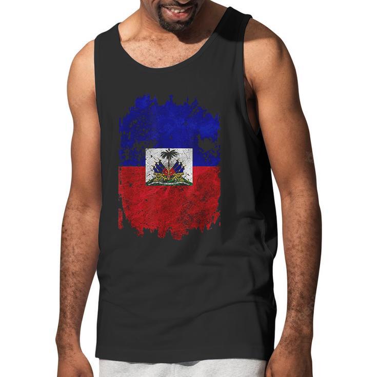 Haitian Flag Nou La Zoe Pound Cool Gift Haiti Men Tank Top