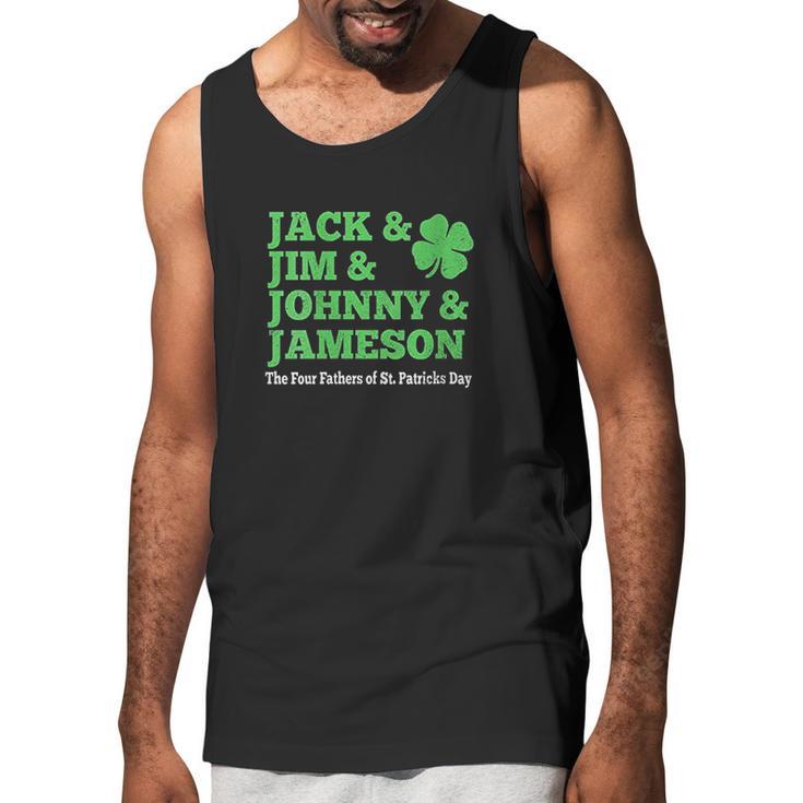 Jack Jim Johnny Jameson Four Fathers Of St Patricks Men Tank Top