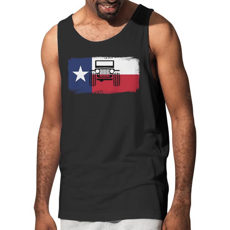 Jeep Texas Flag Men Tank Top