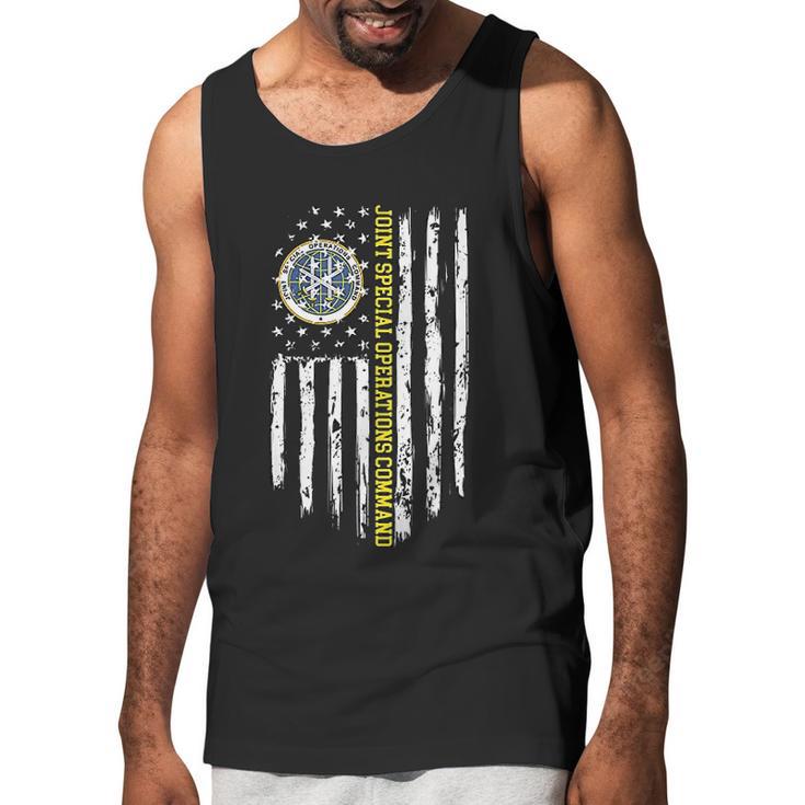 Joint Special Operations Command American Flag Men Tank Top