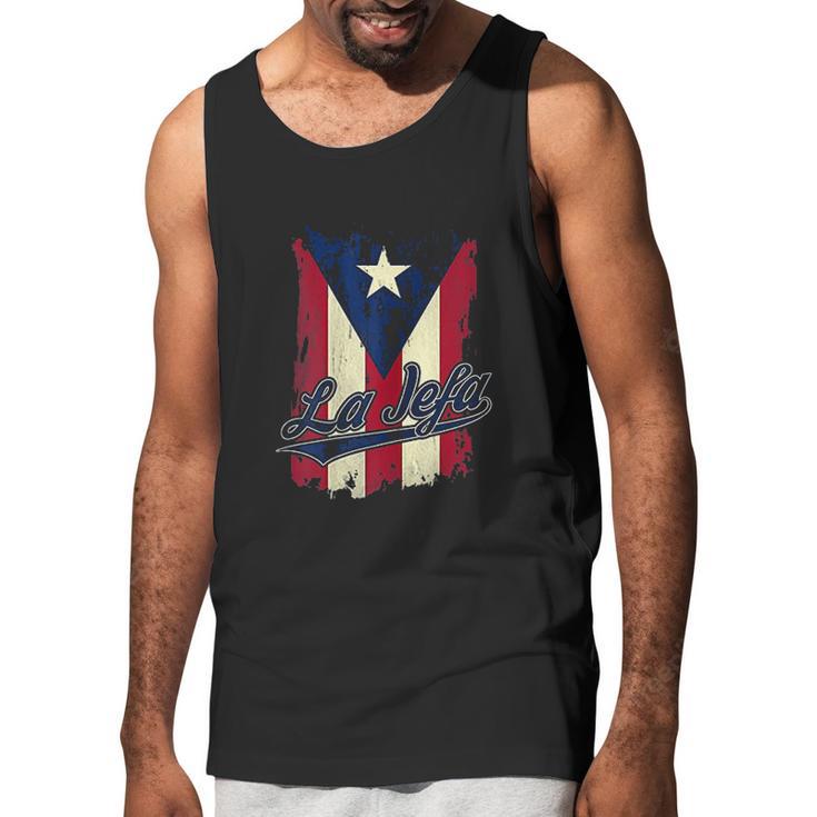 La Jefa Puerto Rico Flag Men Tank Top