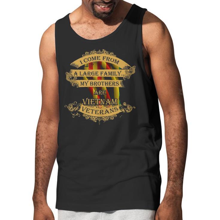 Large Family My Brothers Are Vietnam Veterans Men Tank Top