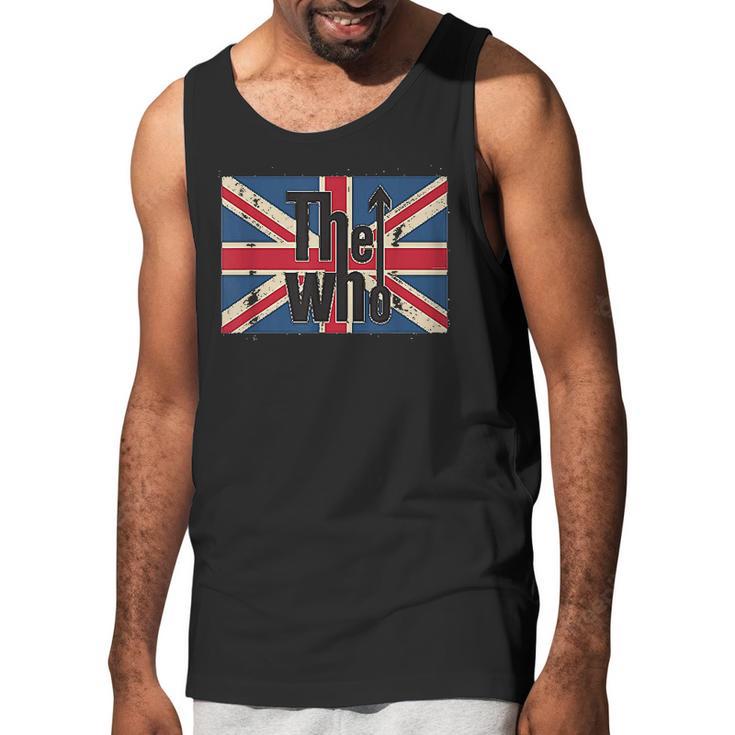 The Who Official Union Jack Flag Logo Men Tank Top