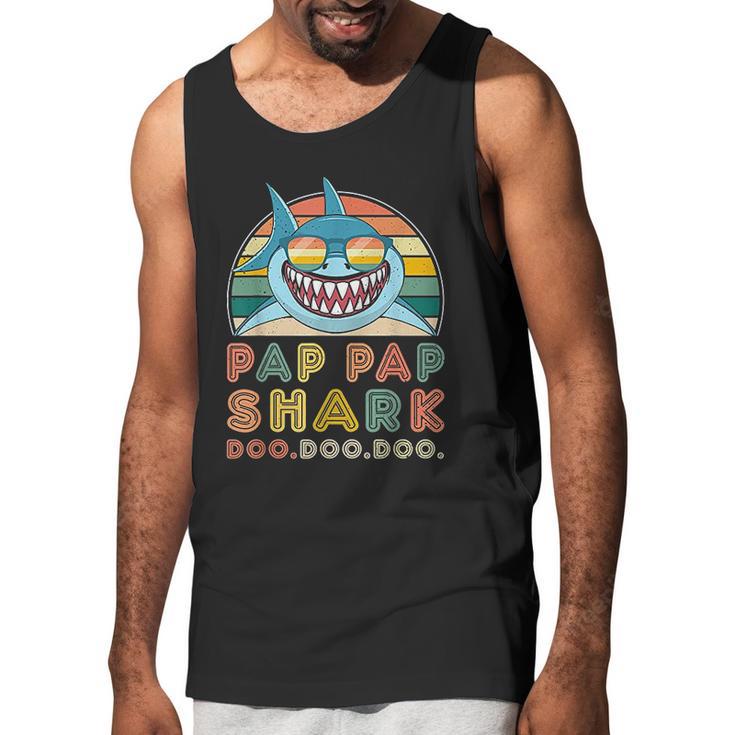 Pap Pap Shark Father Day Gifts For Men Grandpa Shark Men Tank Top