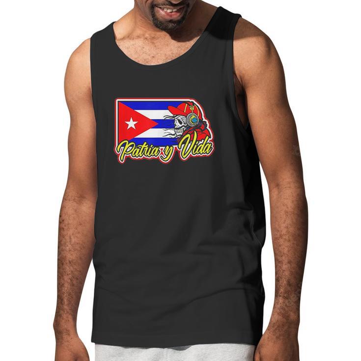 Patria Y Vida Cuba Flag Men Tank Top