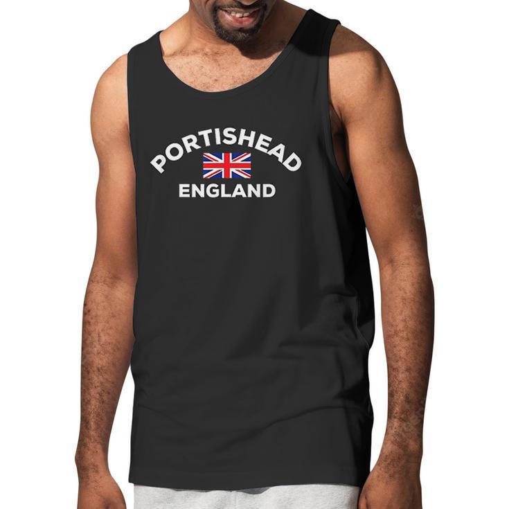 Portishead England Uk United Kingdom Union Jack Flag City Men Tank Top