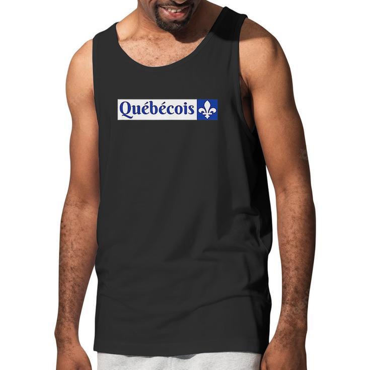 Quebecois Canadien Quebecker Canadian Quebec Flag Men Tank Top