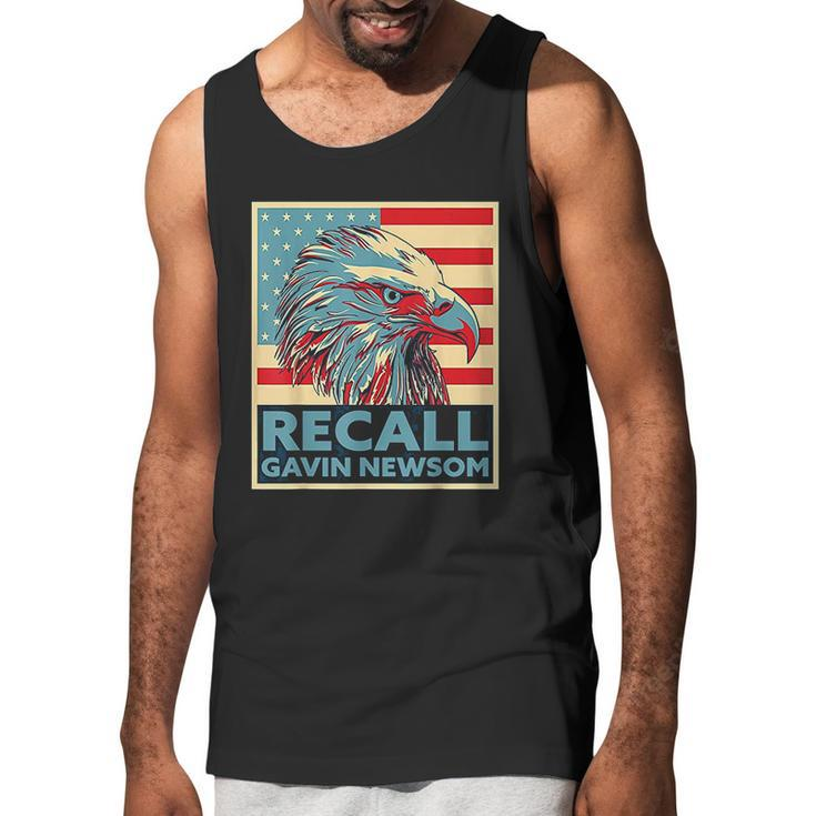 Recall Gavin Newsom 4Th Of July Us American Flag Eagle Men Tank Top