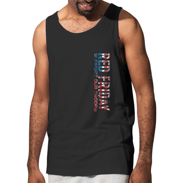 Red Friday Support Our Troops For Veterans Men Tank Top