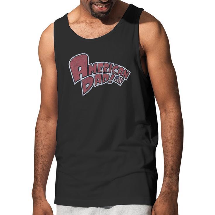 Ripple Junction American Dad Adult Unisex Big And Tall Vintage Logo Light Weight Men Tank Top