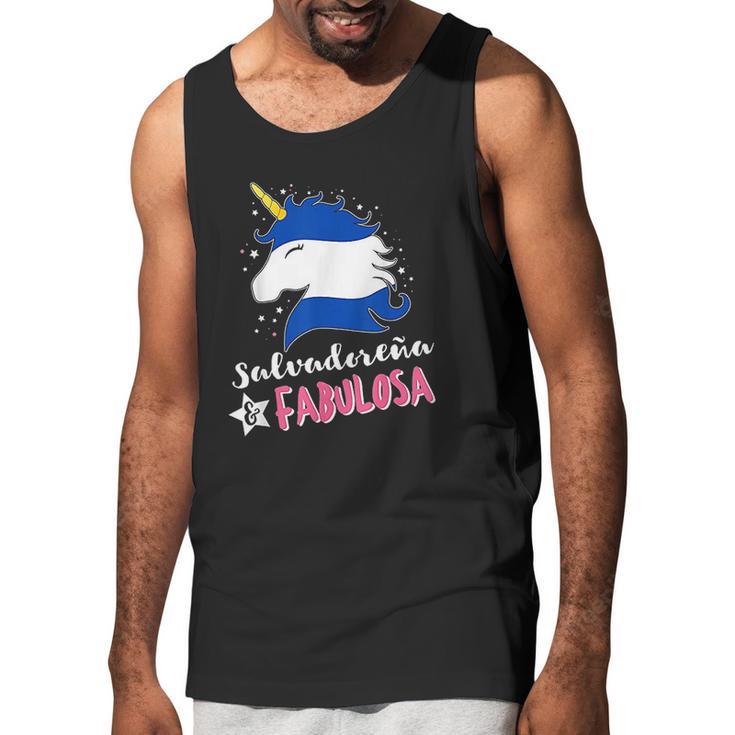 Salvadoran Flag El Salvador Unicornio Men Tank Top