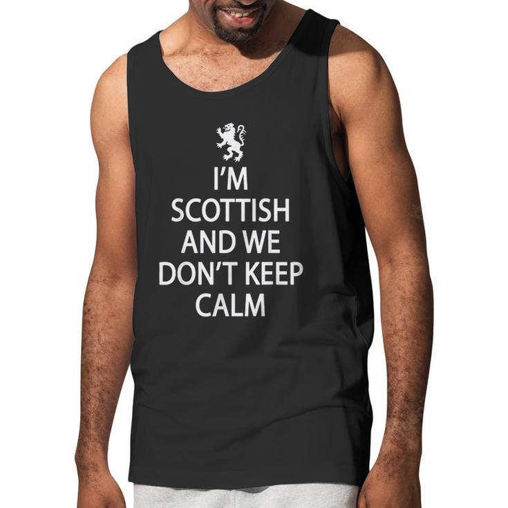 Scottish History Scottish Flag Rampant Lion Men Tank Top