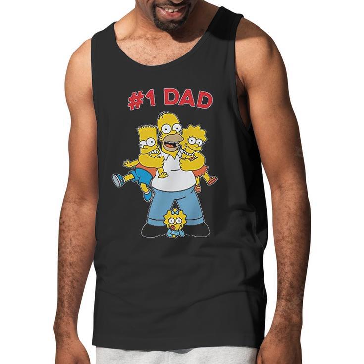 The Simpsons Cuddle Number One Dad Men Tank Top