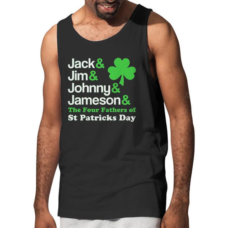 St Patricks Jack Jim Johnny Jameson The Four Fathers Men Tank Top