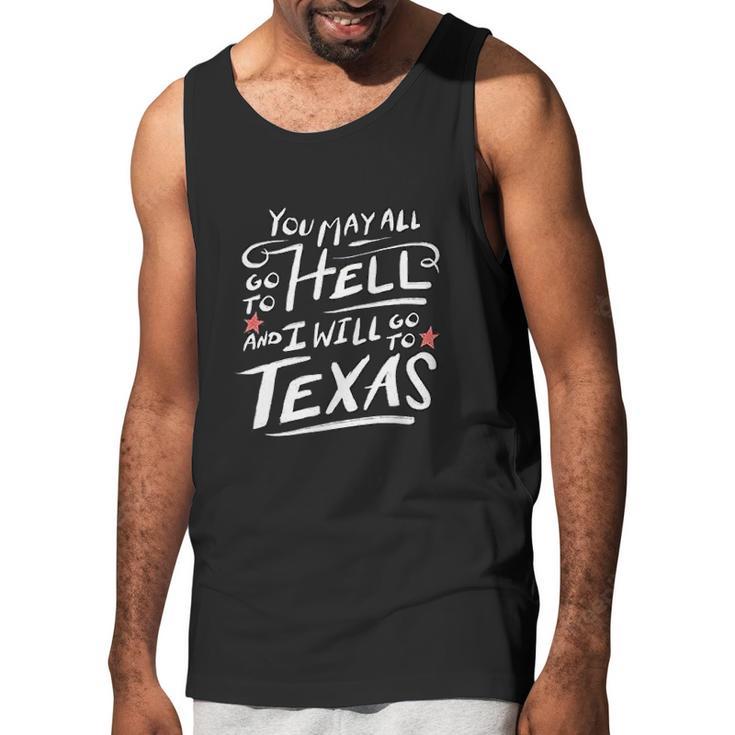 Texas Lone Star State Flag Austin Dont Mess With Graphic Men Tank Top