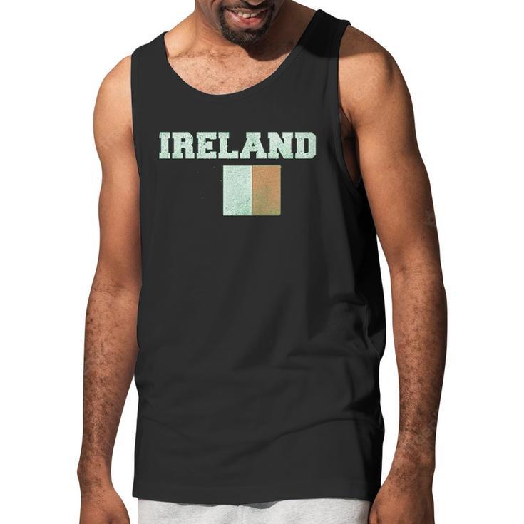 Trunk Candy Distressed St Patricks Day Ireland Flag Men Tank Top