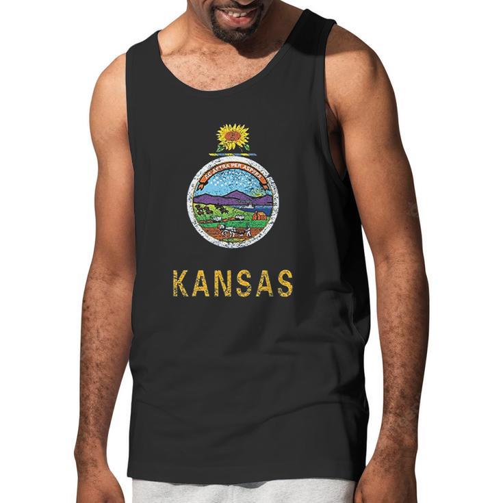 Ugp Campus Apparel State Flag Basic Cotton Men Tank Top