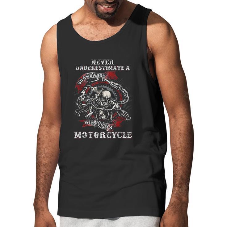 Never Underestimate A Grandaddy With A Motorcycle Men Tank Top