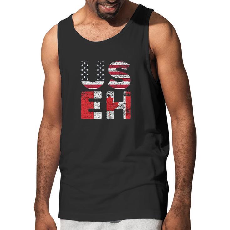 Usa Useh Us Flag Canada Men Tank Top