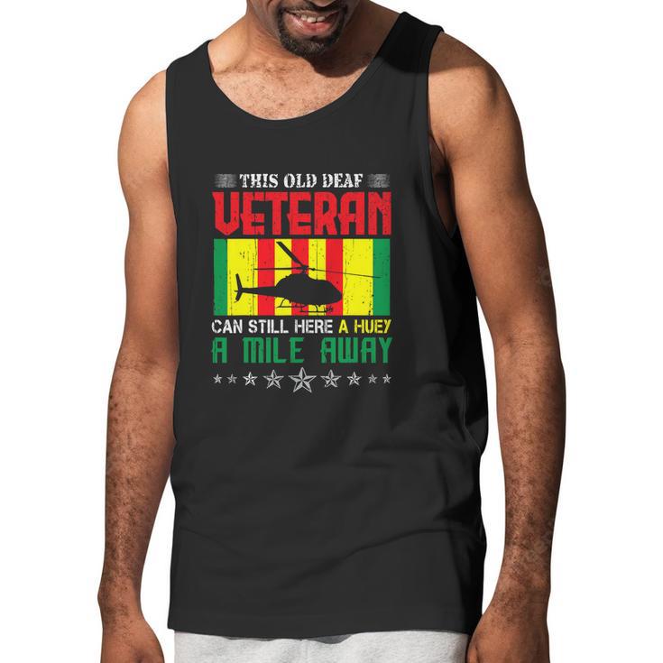 Vietnam Veteran Uh1 Huey Helicopter Graphic Design Printed Casual Daily Basic Men Tank Top