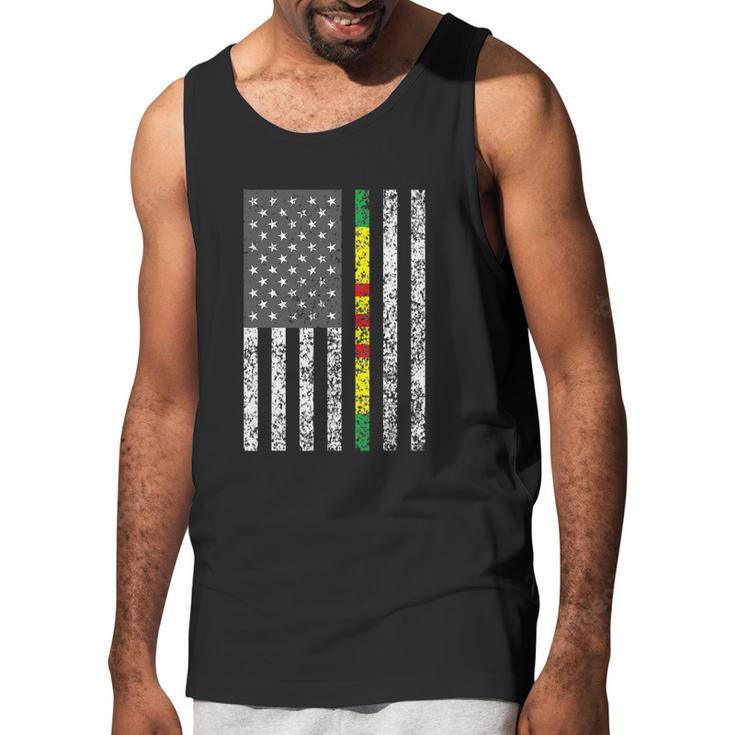 Vietnam Veteran Us Flag Vietnam Service Ribbon Graphic Design Printed Casual Daily Basic Men Tank Top