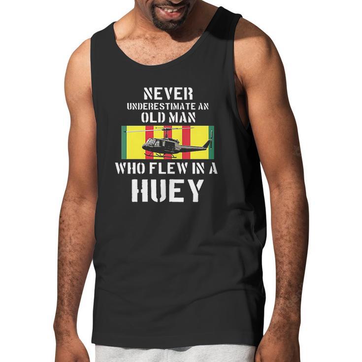 Vietnam Veteran Vet Huey Helicopter Men Tank Top