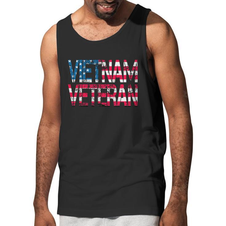 Vietnam Veteran Vintage Us Flag Vietnam Vets Gift Cool Gift Graphic Design Printed Casual Daily Basic Men Tank Top