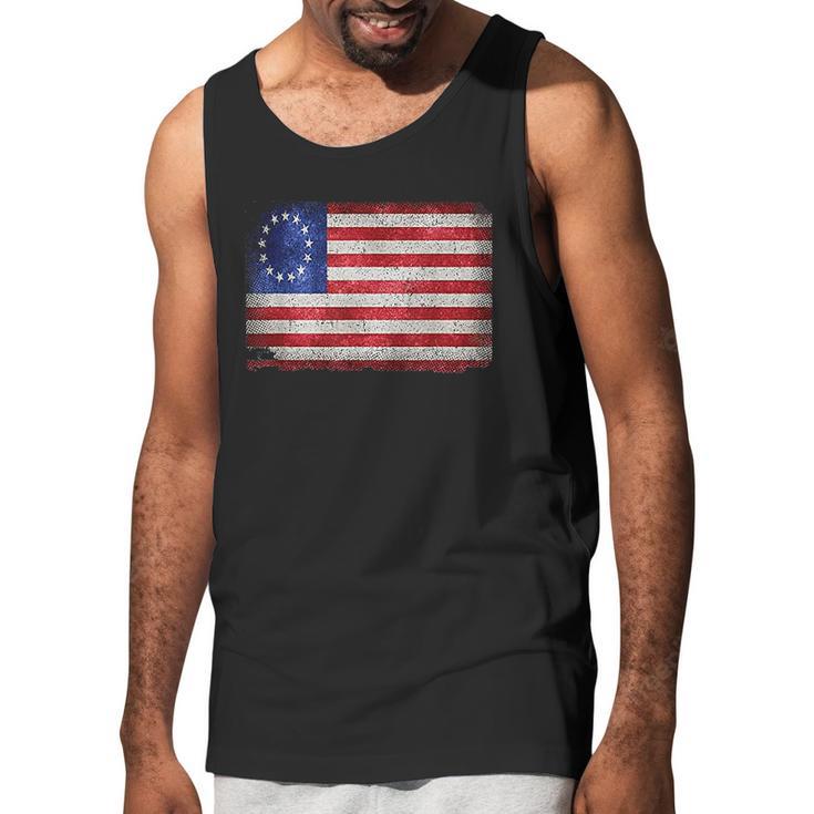 Vintage Flag American Victory 1776 Men Tank Top