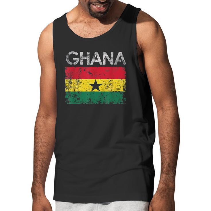 Vintage Ghana Ghanaian Flag Pride Men Tank Top